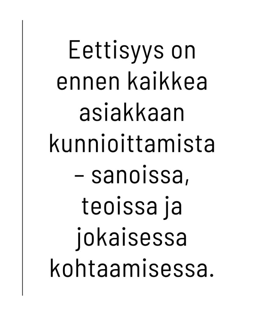 Coachingin eettisyys asiakastyössä