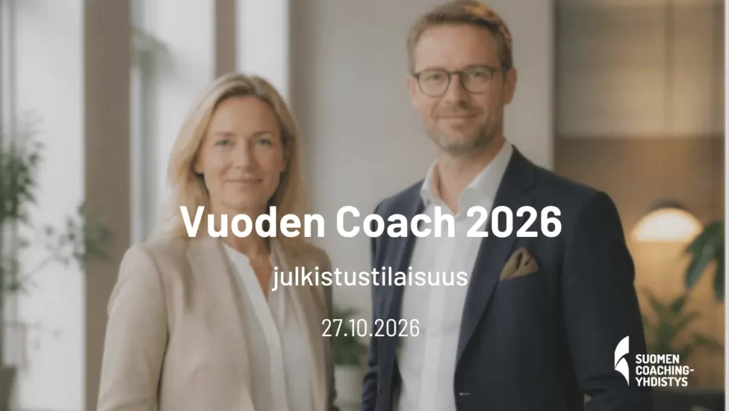 Vuoden Coach 2026 julkistustilaisuus 27.10.2026 kuvituskuva